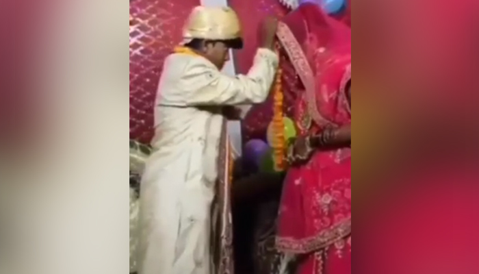 WATCH: Drunk groom falls on the stage during wedding ceremony