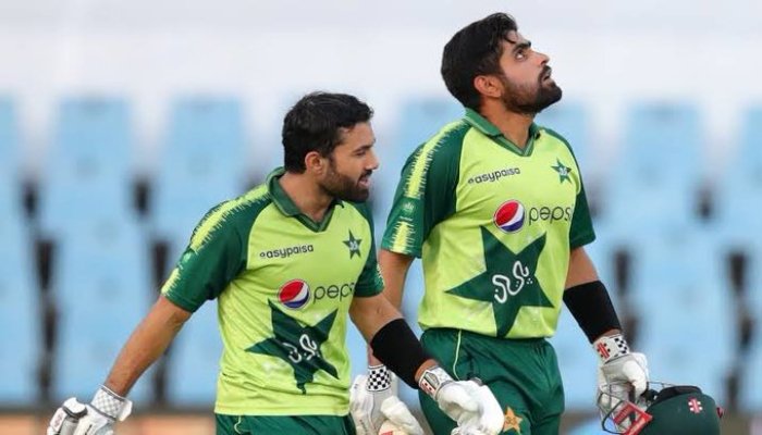 Pakistan national team captain Babar Azam and Pakistans ace batsman Mohammad Rizwan. Photo Courtesy: Twitter/Babar Azam.