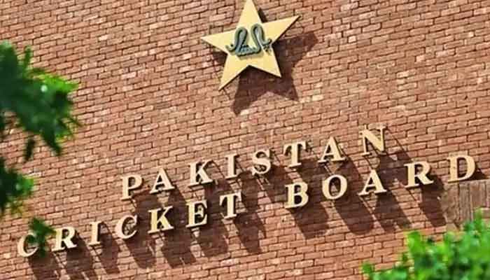 The logo of Pakistan Cricket Board.