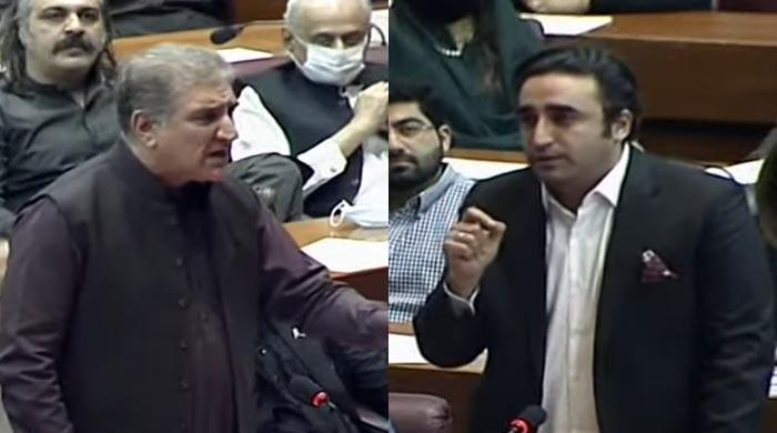 Bilawal Bhutto responds to FM Qureshi's challenge, returns to seat after leaving NA session