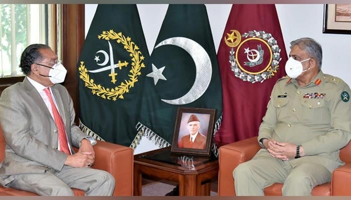 Pakistan's ambassador to UN Munir Akram calls on COAS Gen Bajwa