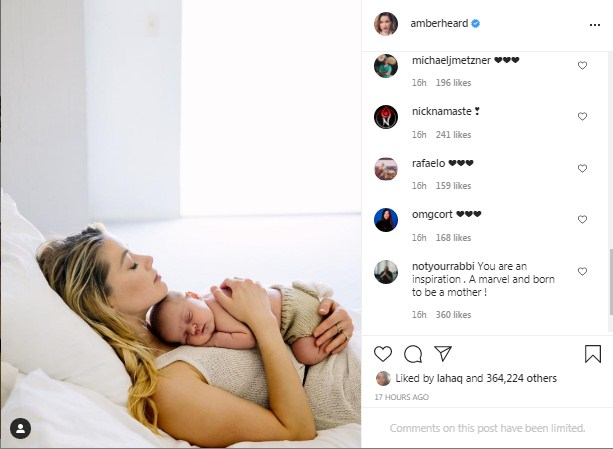 Amber Heard remains wary of Johnny Depp fans as she announces babys birth