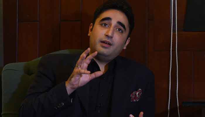 In this file photo, PPP Chairman Bilawal Bhutto Zardari speaks during an interview with AFP, at his home in Karachi on Nov. 18, 2017. — AFP