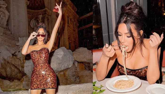 Kim Kardashian spotted enjoying exotic cuisine in Rome's famous restaurant - Vimarsana News
