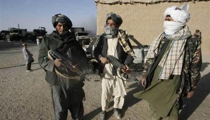 Image shows a couple of Afghan Taliban fighters. Photo: AFP