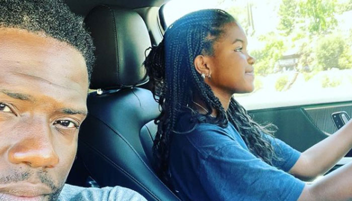 Kevin Hart gives driving lessons to daughter Heaven: See Photo