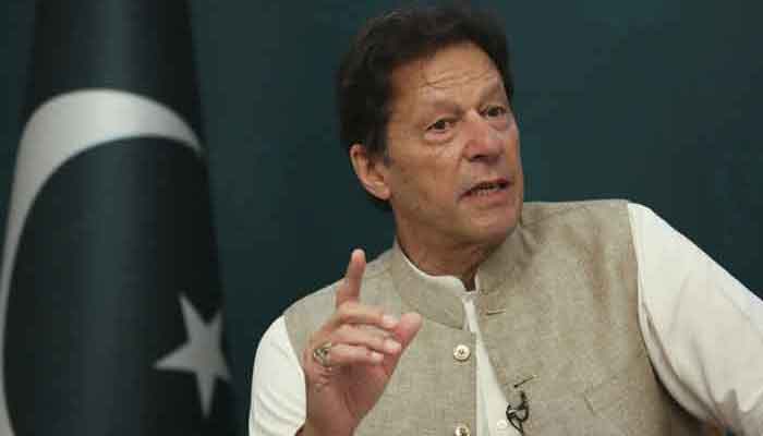 Prime Minister Imran Khan speaks. Photo: File