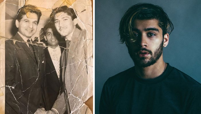 Zayn Malik shared a photo of the late actor standing beside his grandfather, Azad Malik