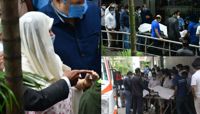 Dejected Saira Banu takes husbands Dilip Kumars mortal remains home