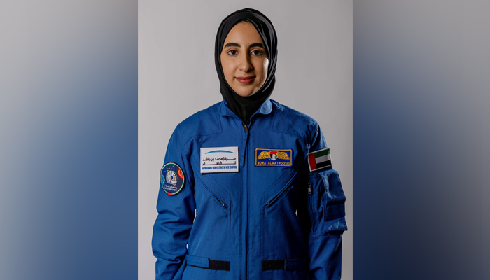 Emirati national Nora al-Matrooshi, the first Arab woman selected to train as an astronaut, poses for a photo, United Arab Emirates, April 6, 2021. — Reuters/File