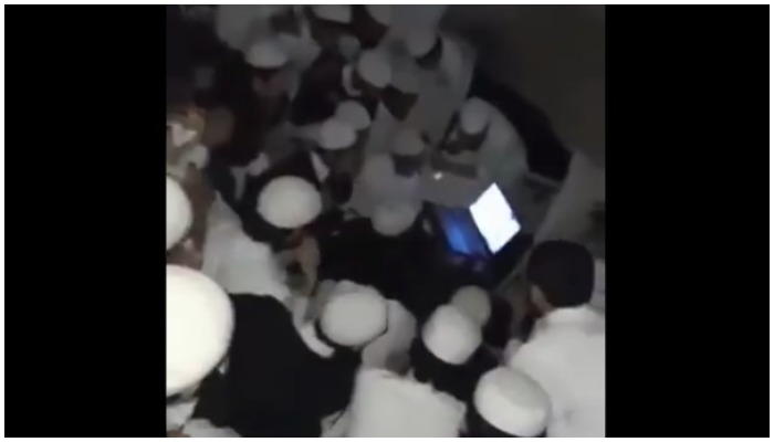 UK madrassa students watching England versus Denmark Euro 2020 second semi-final football match on a laptop and rooting for team England. Photo: File.