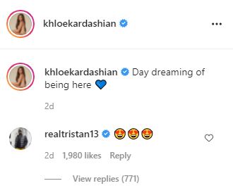Tristan Thompson flirts with Khloe Kardashian in new photo