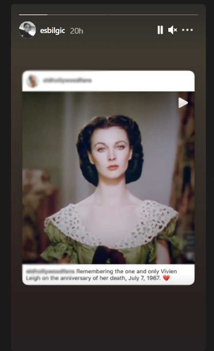 Esra Bilgic marks Vivien Leigh’s 54th death anniversary