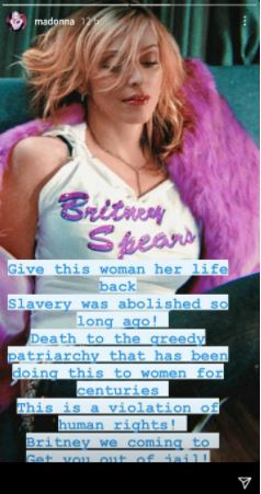 Madonna speaks up for Britney Spears: Give this woman her life back