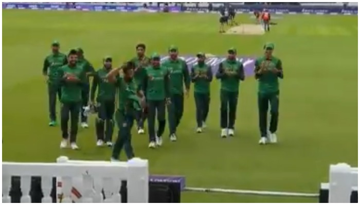 Photo of the Pakistani cricket squad — Screengrab via Twitter/ PCB