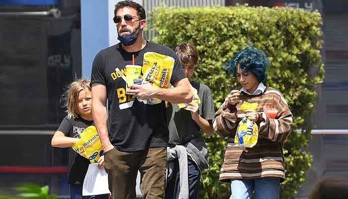 Ben Affleck settles into role of step dad as he takes Jennifer Lopezs daughter Emme for outing