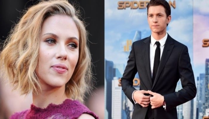 Tom Holland jumped in joy to see Scarlett Johansson as Natasha Romanoff in Marvels Black Widow