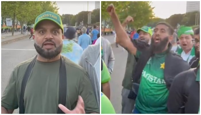 Angry Pakistani fans speak to Geo.tv outside Birmingham stadium.