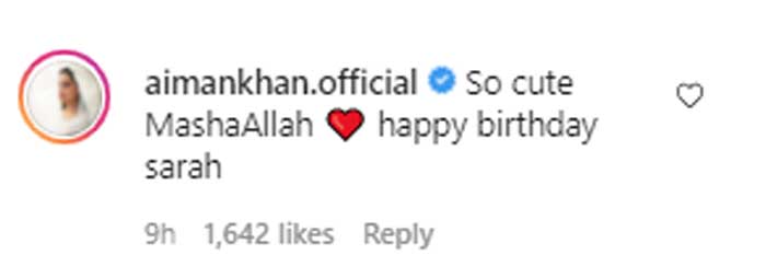Sarah Khan shares a glimpse of her 29th birthday celebrations