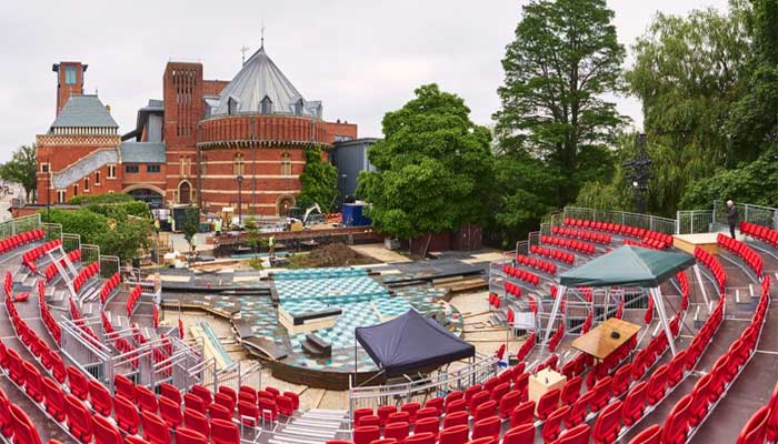 Shakespeare company opens garden theatre by River Avon