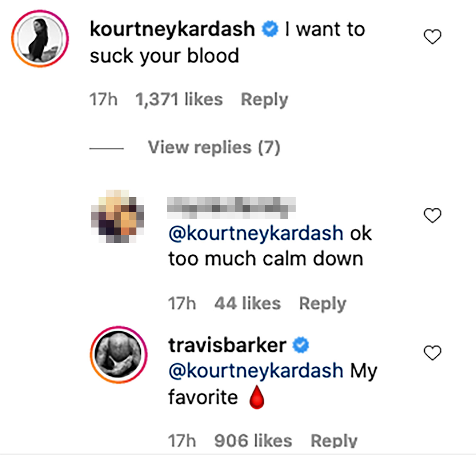 Kourtney Kardashian drops eyebrow-raising comment on Travis Barkers post