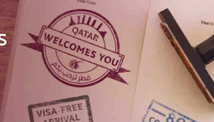 Qatar visa.