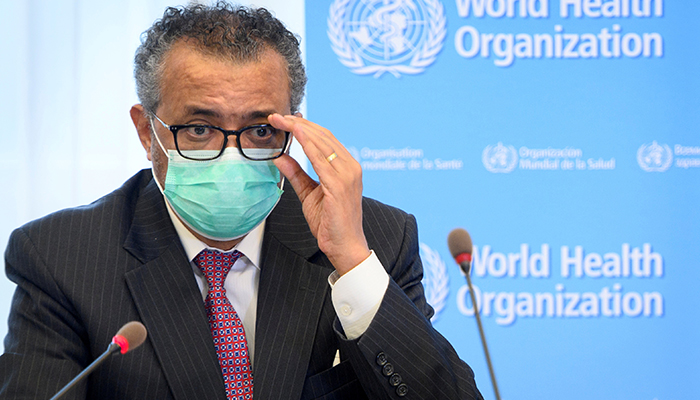 World Health Organization (WHO) Director General Tedros Adhanom Ghebreyesus speaks during a bilateral meeting with Swiss Interior and Health Minister Alain Berset on the sidelines of the opening of the 74th World Health Assembly at the WHO headquarters, in Geneva, Switzerland May 24, 2021. — Reuters/File