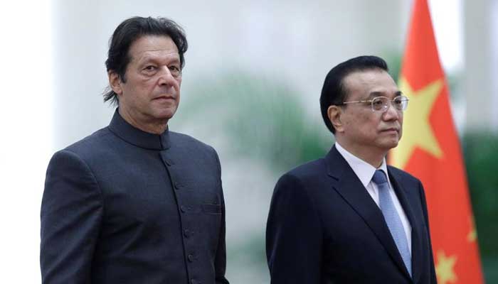 Prime Minister Imran Khan with Chinese Premier Li Keqiang. File photo