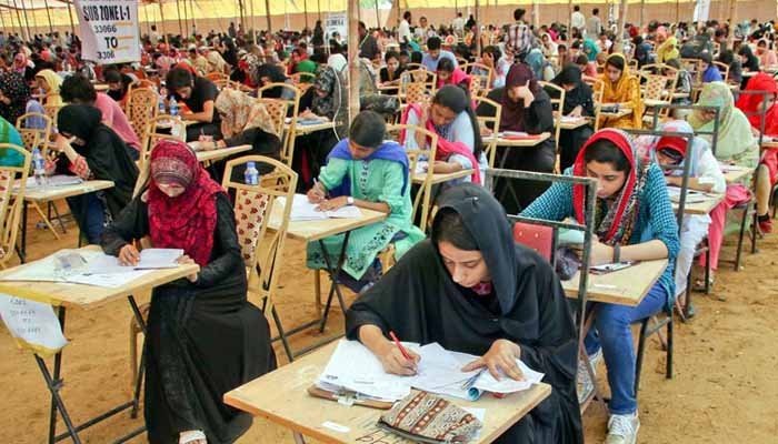 Hundreds of students appear for examinations. Photo: File