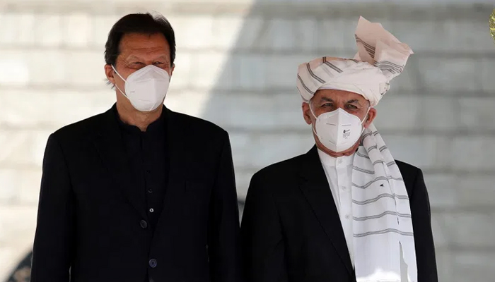 Afghan President Ashraf Ghani and Pakistans Prime Minister Imran Khan inspect the honor guard at the presidential palace in Kabul, Afghanistan November 19, 2020. — Reuters/File