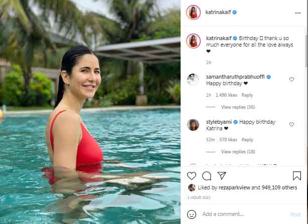 Katrina Kaif thanks fans for birthday wishes as she turns 38