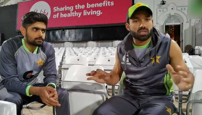 Photo of Watch Babar Azam and Mohammad Rizwan talk about their 150 partnership