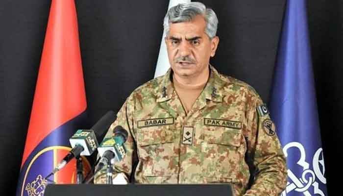 Director-General of Inter-Services Public Relations (ISPR) Major General Babar Iftikhar addressing a press conference. — APP/File