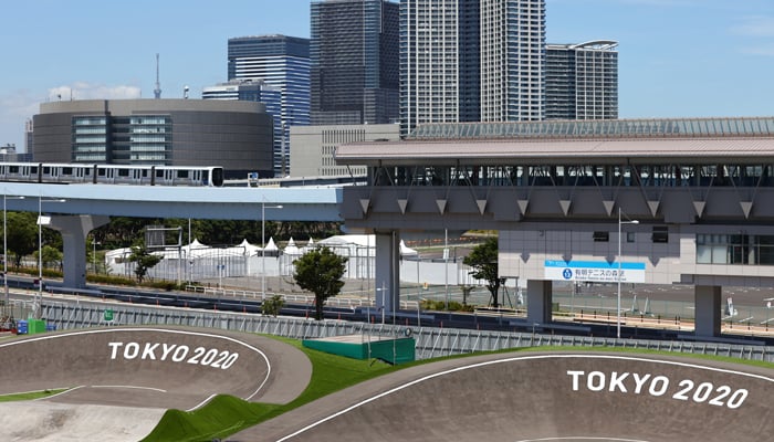 General view of the Ariake Urban Sports Park for the BMX Racing in the Tokyo 2020 Olympics. Photo: Reuters