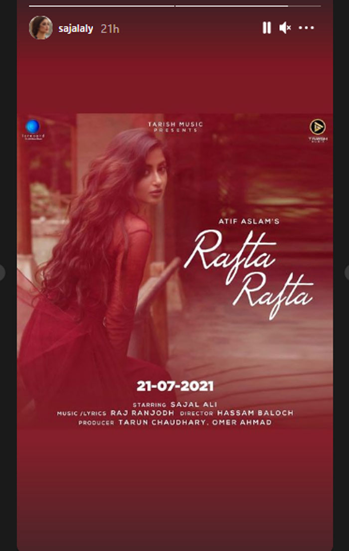 Atif Aslam’s music video ‘Rafta Rafta’ to release on Wednesday