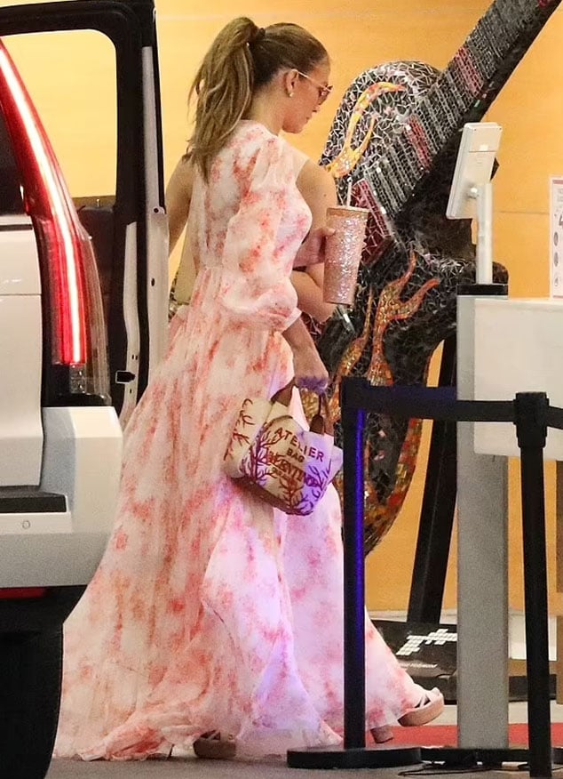 Jennifer Lopez shows off her grace in pink summer dress as she steps out in LA without Affleck