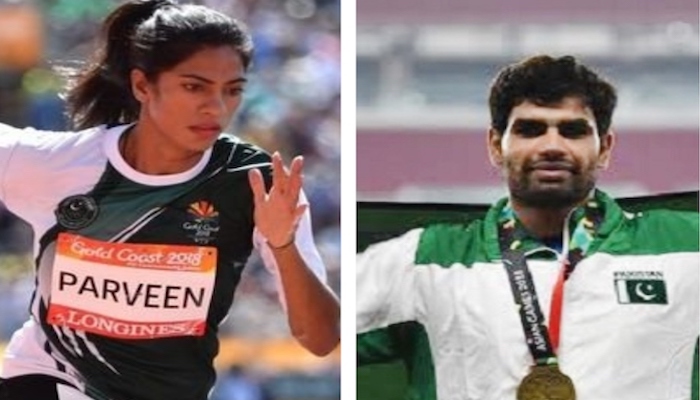 Pakistani athletes Arshad Nadeem, Najma Parveen off to Tokyo for Olympics 2020