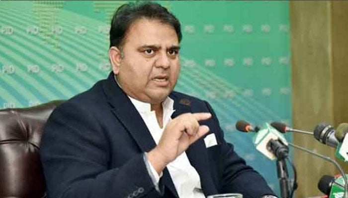 Minister for Information and Broadcasting Fawad Chaudhry (file photo)