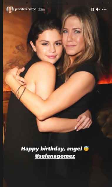 Jennifer Aniston wishes Selena Gomez on her 29th birthday