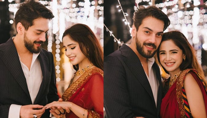 In pictures: Aima Baig, Shahbaz Shigri are officially engaged