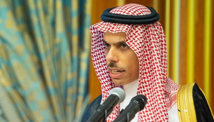 Saudi Arabias Foreign Minister Prince Faisal bin Farhan Al-Saud. Photo: File.