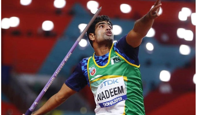 Pakistan’s star javelin thrower Arshad Nadeem.