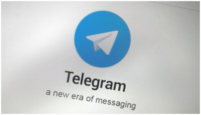 Photo showing the logo of messaging app Telegram — File