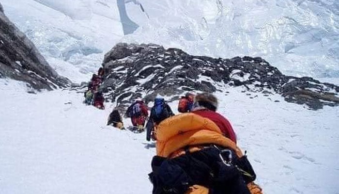 Climbers at K2.