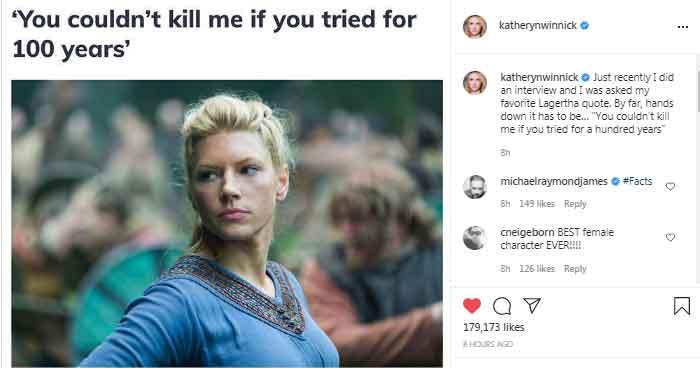 Vikings: Katheryn Winnick reveals her favourite Lagertha quote