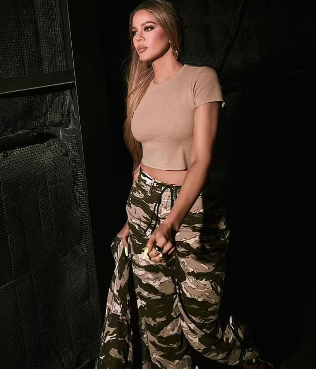 Khloe Kardashian wows in beige crop top amid split with Tristan Thompson