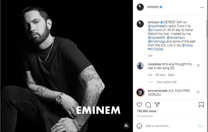 Eminem to host radio show to honour Detroit hip hop