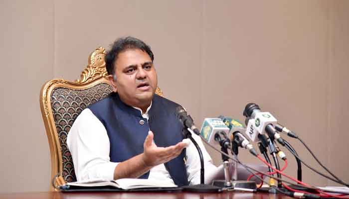 Minister for Information and Broadcasting Fawad Chaudhry. — PID/File