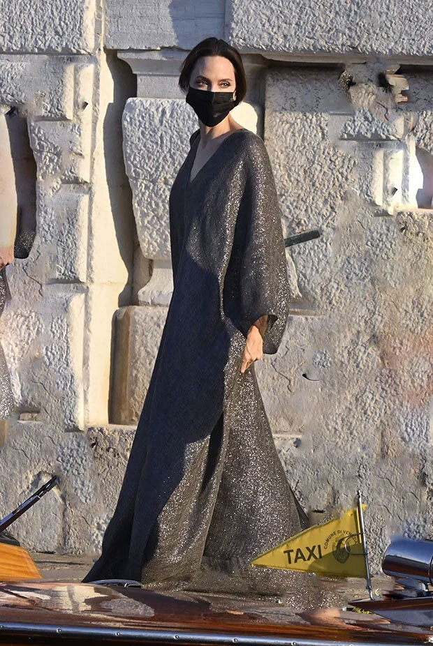 Angelina Jolie puts on a stylish display as she tours the city of love amid romance rumours