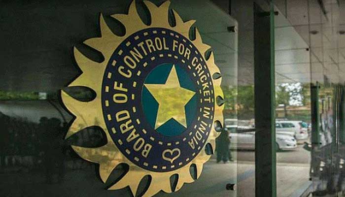 The logo of the Board of Control for Cricket in India (BCCI).